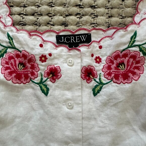 J.Crew Linen Top NWT - Picture 5 of 8
